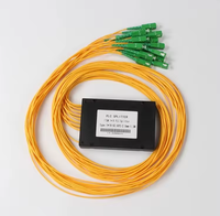 Répartiteur optique PLC 1x8 à mode de guidage d'ondes planes en gros avec connecteurs SC APC pour boîtier de distribution FTTH et réseau de télécommunications