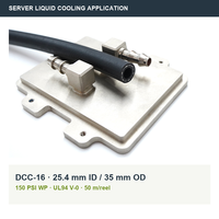 Selang Pendingin Pusat Data YUTE DCC-16 EPDM 1 Inch ID 150 PSI UL94 V-0 Fleksibel untuk Pendinginan Rak Server -40C hingga +100C Dapat Dipotong