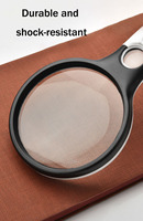Magnifier with LED Light Handheld Magnifying Glass 3 LED Lamp Magnifying Glass for Elderly People for Reading