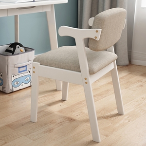 Chaise de bureau et d'étude en bois massif de style moderne avec dossier, tabouret de <span class=keywords><strong>chambre</strong></span> pour étudiants, mobilier de maison - Product Image 6