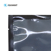 Sac alimentaire sous vide en Nylon, pour saucisses, couleur noir, transparent sur un côté, sac d'emballage de conservation des aliments