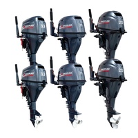 Moteur hors-bord 4 temps 2 cylindres à essence le plus populaire 9,9 CV 15 CV 20 CV pour petits bateaux de débarquement