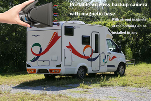 Magnetic Solar Powered <b>Wireless</b> Backup <b>Camera</b> HD1080PDIY Installation DVR 7 Inch Monitor <b>Camera</b> <b>System</b> for Trailer/RV/Truck - Product Image 2