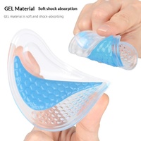 Semelles auto-adaptatives bicolores semi-cushion absorbant les chocs avec coussinet pour l'avant-pied anti-frottement pour talons hauts