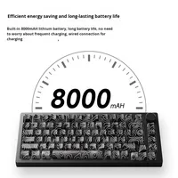 Clavier mécanique AKKO pour M1 V5 sans fil, rétroéclairé RGB, programmable, 75 %, en alliage d'aluminium, à dégagement rapide, kit pour le jeu et le bureau