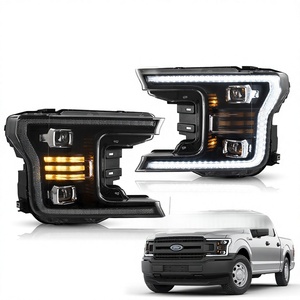 Conjunto de Faros Delanteros para Automóvil F150 18-20 con Luz Direccional LED y Luz de Conducción, 12V 50W 5000LM, Alto Flujo Luminoso 4600LM - Product Image 1