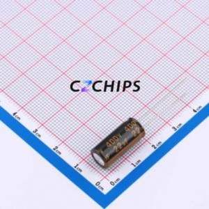 Condensador Electrolítico de Aluminio de Orificio Pasante DHT400M226G185S1AA, D8xL18mm 22uF 20% 400V 120mA-120Hz - Product Image 1