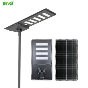 ไฟถนนโซลาร์เซลล์ ESG LED 60W 80W ออลอินวัน สำหรับภายนอกอาคาร ตัวเรือนอะลูมิเนียม กันน้ำ IP65 ความสว่างสูง 40/60/80W แบบรวมพลังงานแสงอาทิตย์ - Product Image 4