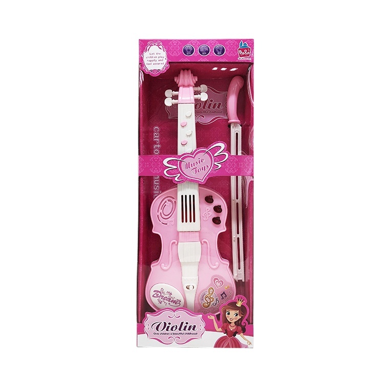 TOYANDONA – Violon Jouet Pour Enfants – Cordes Et Archet Réglables – Plastique Réaliste Aspect Bois – 42 Cm – Dès 3 Ans – Cadeau Musical