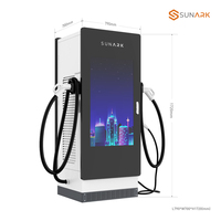 Estación de Carga Solar para Vehículos Eléctricos de 22kw, 43kw, 50kw y 100kw, Tipo 2, Cargador Rápido para Paradas de Autobús