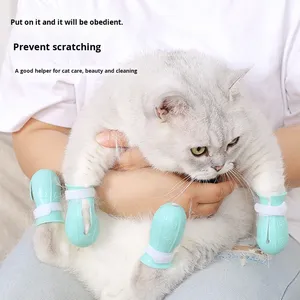 Cubiertas multifuncionales antiarañazos <span class=keywords><strong>para</strong></span> pies de gato, zapatos/botas <span class=keywords><strong>para</strong></span> inyectar medicamentos <span class=keywords><strong>para</strong></span> <span class=keywords><strong>Baño</strong></span> de mascotas - Product Image 4
