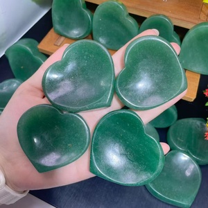 Venta al por Mayor de Piedras Preciosas Naturales, Cuenco de Aventurina Verde en Forma de Corazón, Piedra Curativa, Cristal Tallado para Decoración del Hogar - Product Image 3
