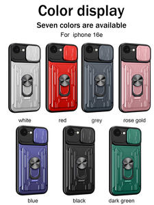 Funda de Teléfono con Anillo Giratorio y Cartera de TPU+PC para <span class=keywords><strong>ZTE</strong></span> <span class=keywords><strong>Blade</strong></span> A33S/A35E/A35/A75/V70 Max/A55/A54/A71/Axon 60 Lite con Cubierta Deslizante para Ventana - Product Image 2