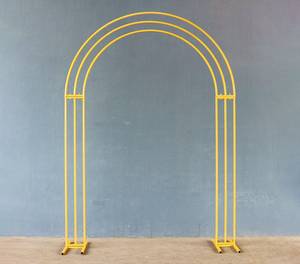 อุปกรณ์ตกแต่งซุ้มแต่งงานแบบสามท่อเหล็กดัดสำหรับตกแต่งงานปาร์ตี้ - Product Image 1