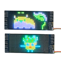Panneau LED souple programmable par application, messages défilants, affichage RVB couleur, éclairage LED rechargeable sur batterie, édition Bluetooth