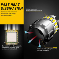 Liwiny W21W BA15S P21W LED Canbus P21/5W BAY15D Led T20 7443 1156 voiture LED feu de recul pour Peugeot 206 307 308 407 207