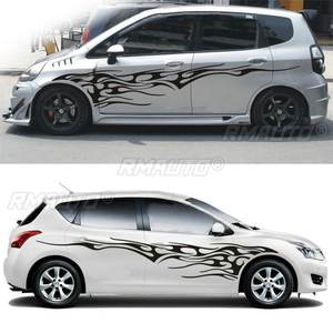 Vinilo Decorativo para Auto de 210.5x48cm, Gráficos con Diseño de Llamas Laterales, Adhesivos Genéricos para Carrocería, Adhesivo Decorativo de Carreras, Accesorios Impermeables para Auto - Product Image 3