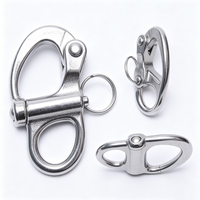 Matériel de rigging en acier inoxydable 304, manille à mousqueton fixe pour bracelet et voilier