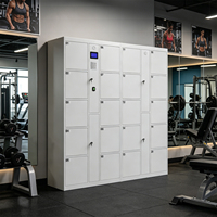 Casier intelligent intérieur pour système de distribution extérieur, armoire de stockage numérique avec verrouillage électronique par mot de passe et reconnaissance faciale, boîtier de sécurité en acier