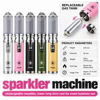 Focus Machine à étincelles froides portative, pistolet torche au butane rechargeable pour effets d'ambiance, scène, mariage, fête et accessoires de photographie