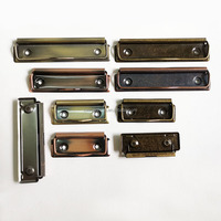 Papelería Oficina Útiles escolares 100mm 120mm Oro Rosa Alambre plano Clip de portapapeles de metal para carpeta de archivos Cuaderno de cuero