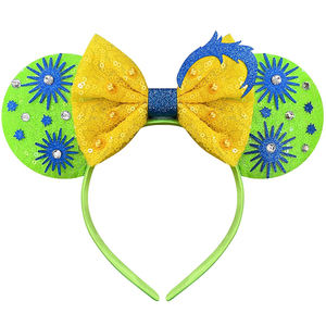 All'ingrosso moda fiocco con paillettes orecchie di topo fascia cartone animato <span class=keywords><strong>Minnie</strong></span> e topolino Glitter orecchie HB487 - Product Image 5