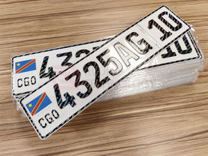 ป้าย<span class=keywords><strong>ทะเบียน</strong></span> DRC ป้องกันการปลอมแป<span class=keywords><strong>ลง</strong></span>แบบกำหนดเอง พร้อมคิวอาร์โค้ด สำหรับตลาดแอฟริกา ป้าย<span class=keywords><strong>ทะเบียน</strong></span>ป้องกันการปลอมแปลงแบบกำหนดเอง - Product Image 3