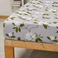 Ensemble de literie imprimé en gros, ensemble quatre pièces en fibre de bambou, impression numérique, design floral, ensembles de draps pour toutes les saisons