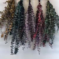 Bouquets de mariage en feuilles d'eucalyptus vertes naturelles, décorations de fleurs d'eucalyptus séchées et préservées, décoration intérieure, feuilles d'eucalyptus