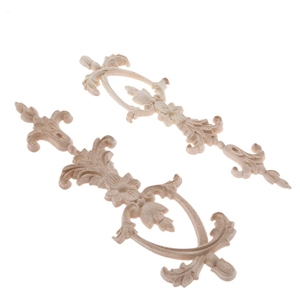 <span class=keywords><strong>Apliques</strong></span> Onlays <span class=keywords><strong>de</strong></span> Marco largo, calcomanías talladas en madera, tallado en madera <span class=keywords><strong>para</strong></span> espejo <span class=keywords><strong>de</strong></span> puerta <span class=keywords><strong>de</strong></span> pared, armario, vestidor, armario, decoración - Product Image 2