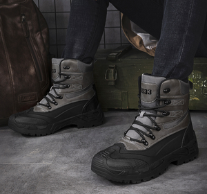 DF0312 Zapatos de Senderismo Impermeables y Resistentes al Desgaste para Hombre, para Deportes, Campamento, Escalada, Trekking, Turismo, Pesca, Caza - Product Image 3