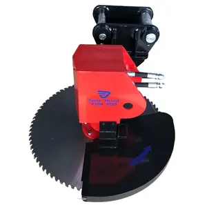 Mini excavator hydraulic saw head circle saw blade for tree limb & brush clearing