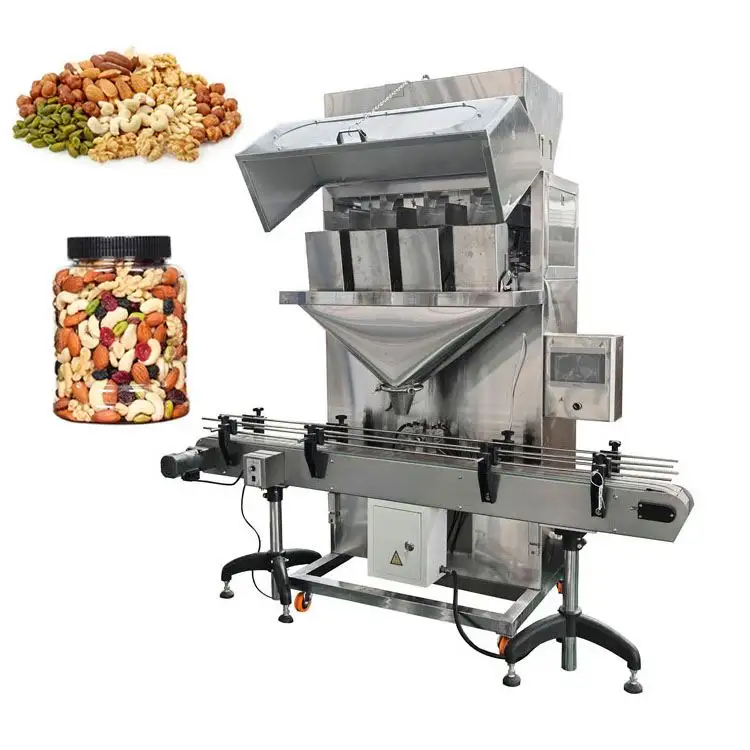 Máquina de enchimento e costura de saco de arroz e açúcar amendoim 100g 500g 1kg 2kg 3kg 5kg