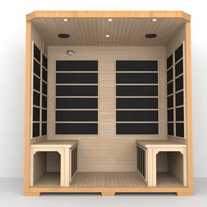 ODM/OEM personnalisé maison famille intérieur Sauna infrarouge lointain pour 4 personnes