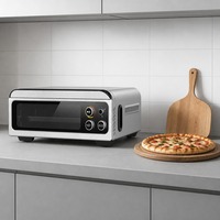 Four à Frire Électrique en Acier Inoxydable 400°C 3-en-1 avec Grille à Pizza, Appareil de Cuisine Professionnel pour Comptoir de Boulangerie