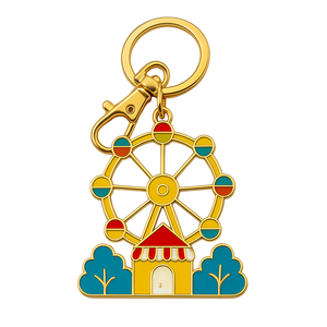 Elegante llavero de metal llavero de cobre corazón llavero personalizado OEM proveedor de fábrica - Product Image 2