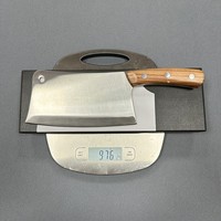 Couteaux de cuisine K1R Full Tang Heavy Duty de 8 pouces en acier inoxydable de style chinois pour couper la viande en tranches avec manche en bois