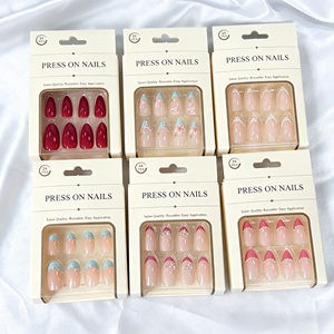 <span class=keywords><strong>Faux</strong></span> <span class=keywords><strong>Ongles</strong></span> de Luxe en Gros à Coller, Motifs Assortis, Styles Mixtes, Formes <span class=keywords><strong>Cercueil</strong></span> et Amande, <span class=keywords><strong>Ongles</strong></span> Artificiels Marque Privée - Product Image 2