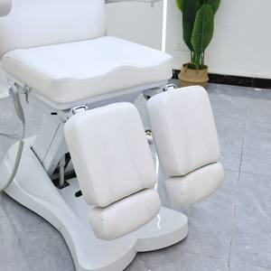 Fauteuil de tatouage et d'esthétique électrique blanc chauffant, lit de beauté facial, table de massage électrique pour thérapie physique médicale - Product Image 6