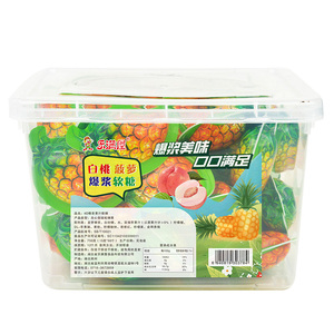 เยลลี่รสสับปะรดแบบนิ่ม รสผลไม้ ขายส่ง รับผลิตแบบ OEM ODM แบรนด์ส่วนตัว พร้อมส่ง - Product Image 1