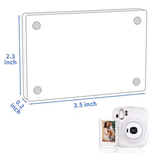 Pantalla DE FOTOS acrílica transparente de doble cara de 6x9cm <span class=keywords><strong>Instax</strong></span> Mini Marco de imagen magnético marco de plástico para pantalla magnética de refrigerador - Product Image 1