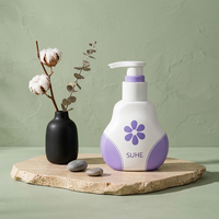 Bouteilles personnalisées écologiques en PET de 350 ml pour soins de la peau, shampoing, lotion pour les mains et le corps, flacons pompe pour masques faciaux, perruques, faux cils, avec logo personnalisé OEM/ODM