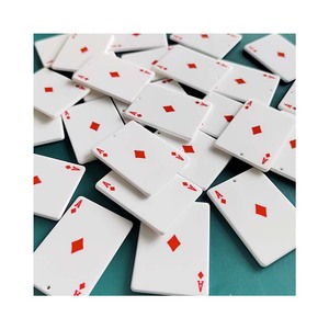Mini Naipes de Acrílico, Miniatura de Simulación Plana de Resina, Juego de Mesa Pequeño, Póker, Decoración para el Hogar - Product Image 5
