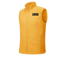 Chaleco informal sin mangas con cremallera para hombre, Sudadera con capucha, 380 gramos, 65% algodón, 35% poliéster, transpirable para ropa exterior de primavera