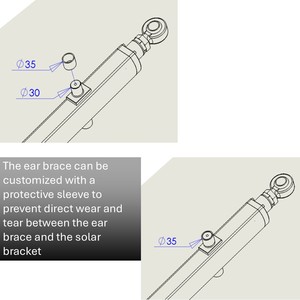 24V 1000kg <span class=keywords><strong>10000n</strong></span> động cơ bàn chải hội trường cảm biến cho tuyến tính điện Thiết bị truyền động - Product Image 4
