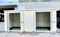 Conteneur de rangement modulaire personnalisé et détachable, préfabriqué en kit, pour petite entrepôt-garage