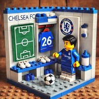 Set de Bloques de Construcción de Plástico ABS Creativos de la Serie Vestuario de Fútbol Mundial, Juguete de Construcción con Temática Deportiva, Adorno de Escritorio