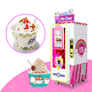 เครื่องทำไอศกรีมเชิงพาณิชย์แบบ DIY ที่ดีที่สุด พร้อมฟังก์ชัน SDK ความจุ 100 ถ้วย จ่ายไอศกรีมเร็วภายใน 15 วินาที เหมาะสำหรับธุรกิจเริ่มต้น - Product Image 1