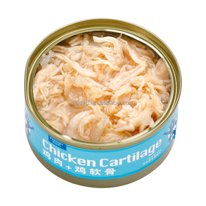 อาหารสัตว์เลี้ยงแบบเปียก OEM/ODM อาหารกระป๋องออร์แกนิก รสไก่ ปลาค็อด ปลาแซลมอน ปลาทูน่า อาหารแมวและสุนัขแบบเปียกชนิดผสมธัญพืช - Product Image 1