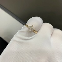 Bagues en Moissanite 1-3 Carats, Accessoire de Bijouterie Élégant et Luxueux, Demi-Bague en Argent Sterling S925